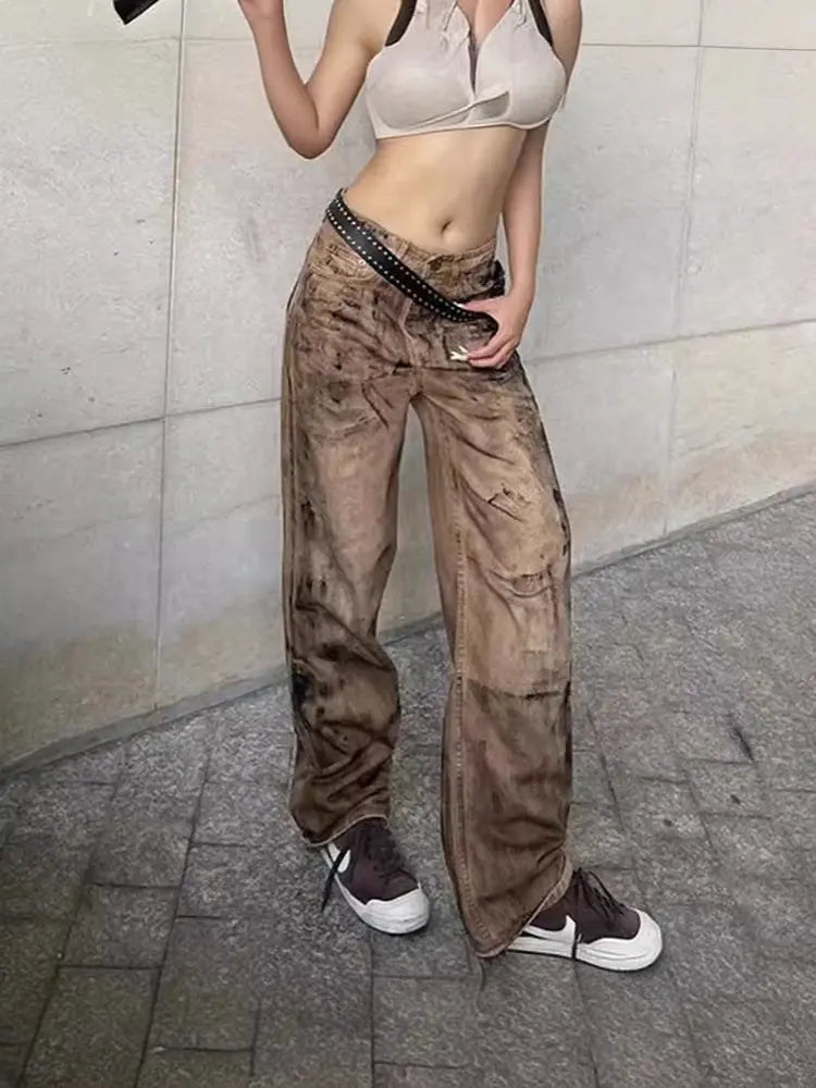 Nova - High-Waisted Street Cargo Jeans