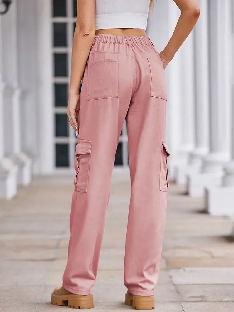 Easygoing Vintage Wash Cargo Drawstring Pants