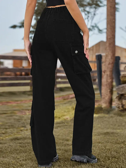 Modern Utility Pocket Denim Pants