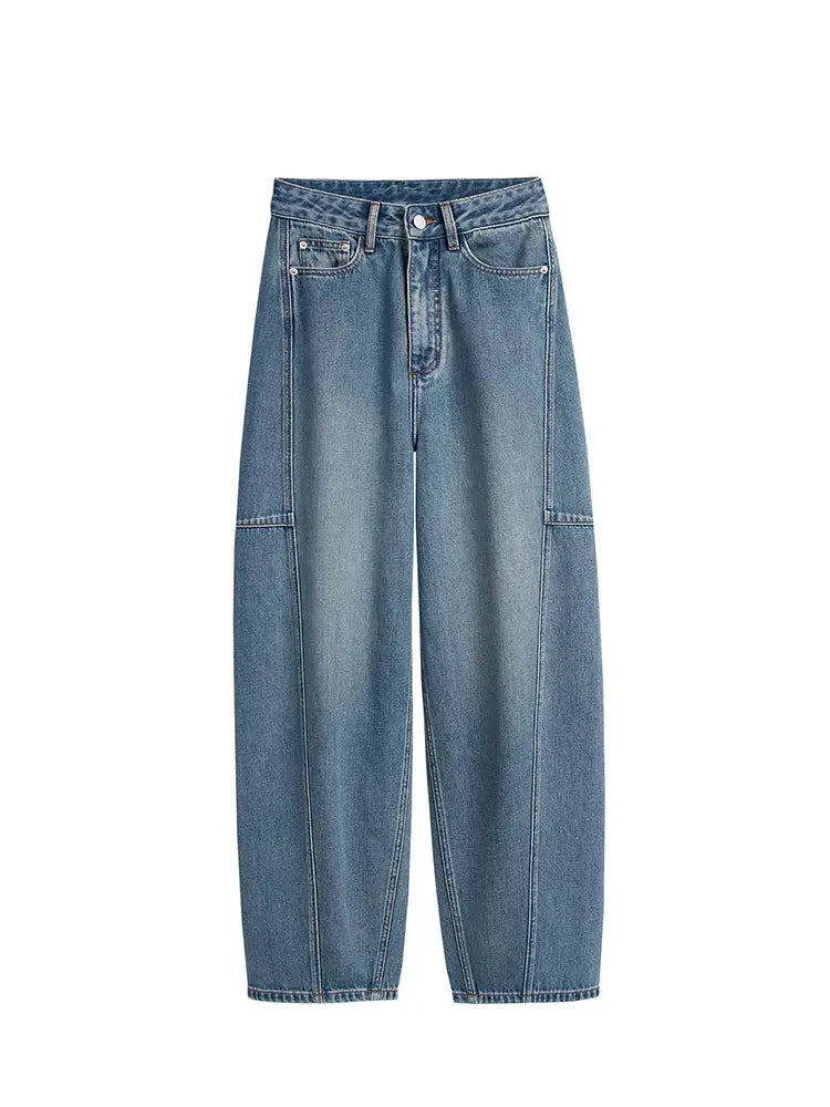 Mila - High-Waist Arc Banana Jeans