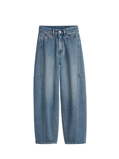 Mila - High-Waist Arc Banana Jeans