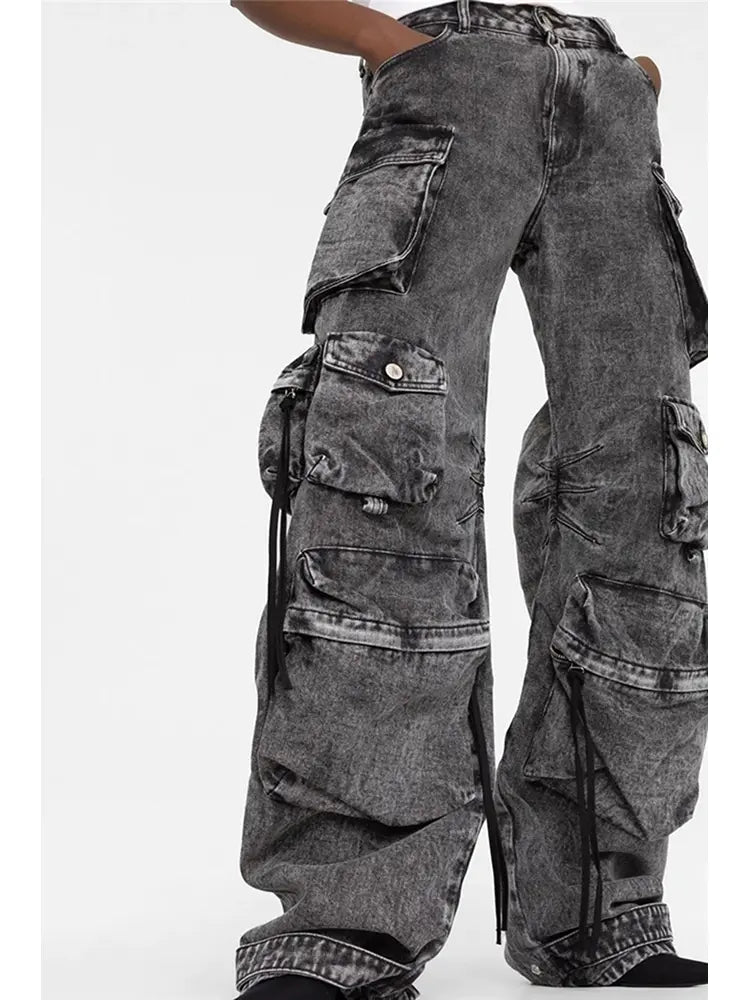 Nova - Wide-Leg Street Cargo Jeans
