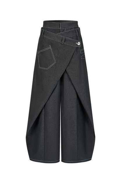 Symphony Layers Double Waist Wide-Leg Jeans