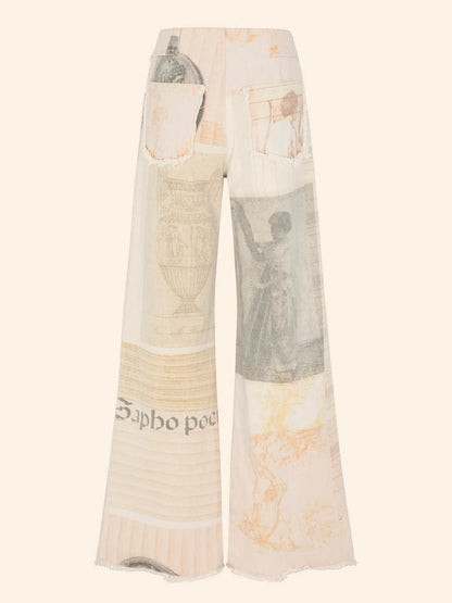 Alma – Artistic Patchwork Wide-Leg Cotton Jeans