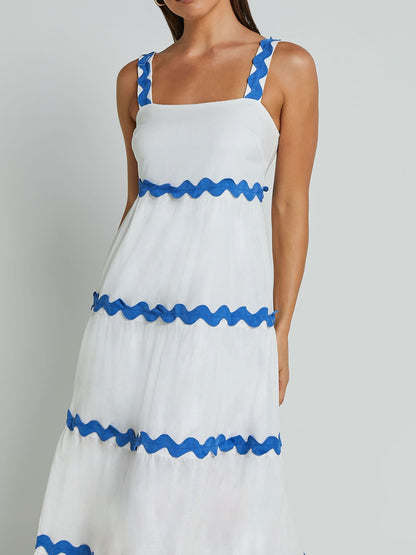 Isla - Elegant Bandeau Midi Dress