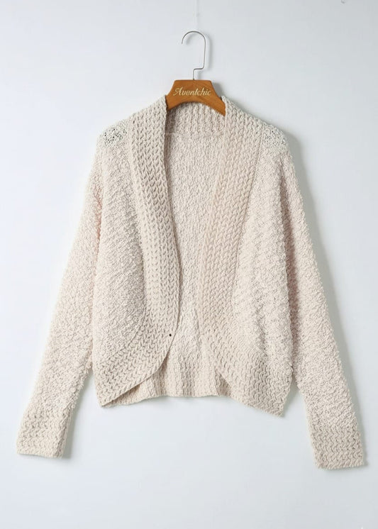 Women's Long Sleeve Cardigan Hand Knit