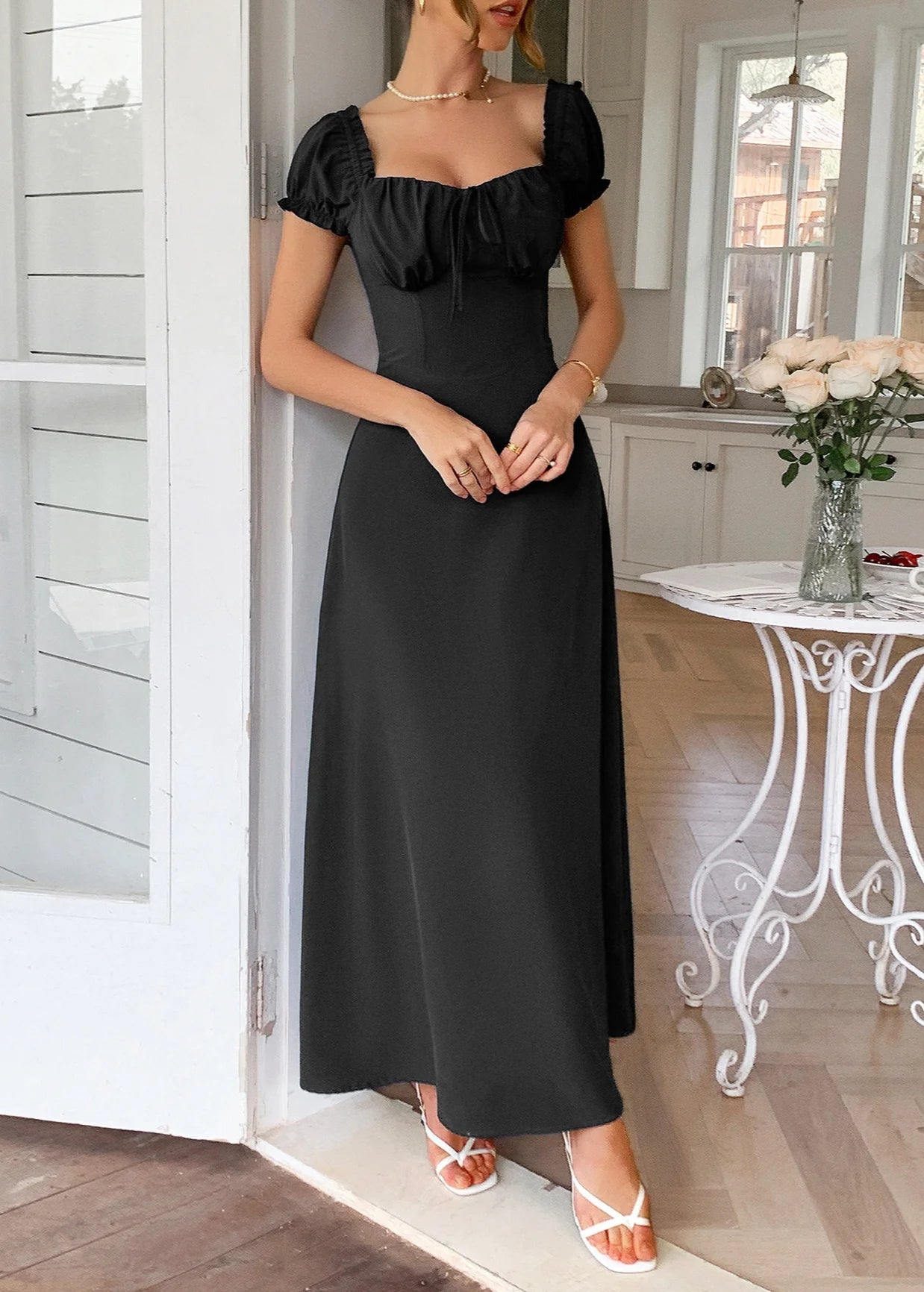 Ivory Empire Guest Dress