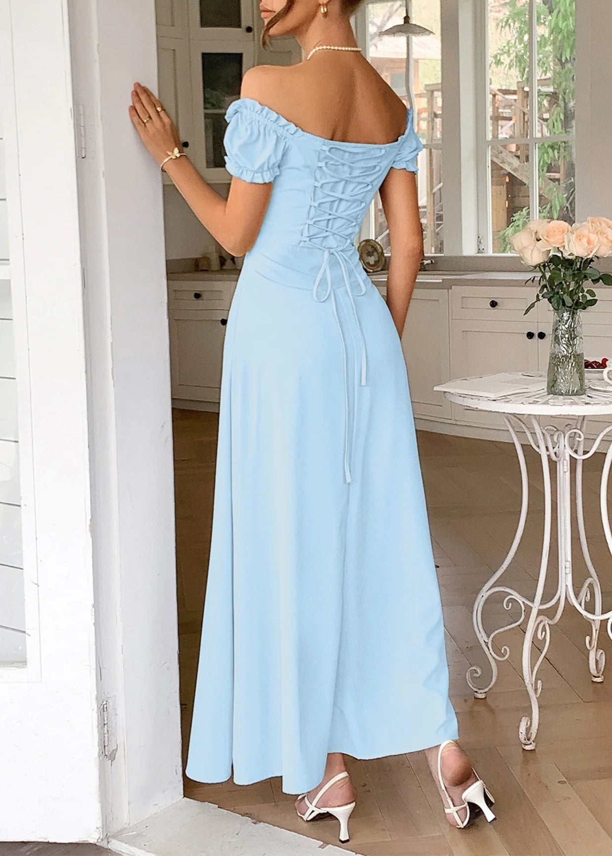 Ivory Empire Guest Dress
