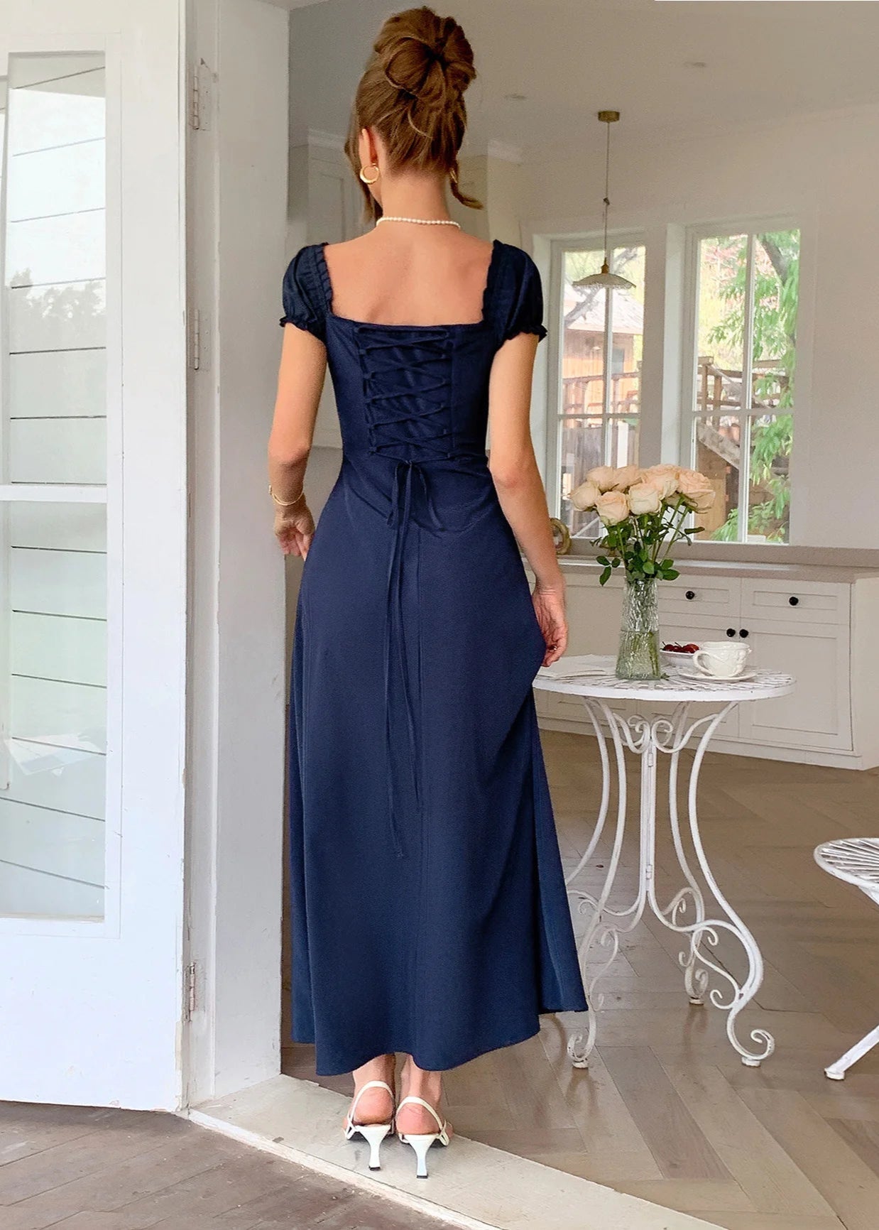 Ivory Empire Guest Dress