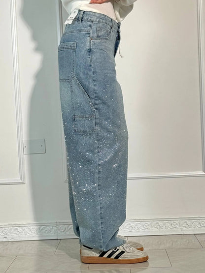 Starlit Shine Balloon Carpenter Denim Jeans