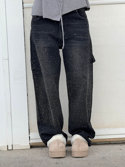 Starlit Shine Balloon Carpenter Denim Jeans