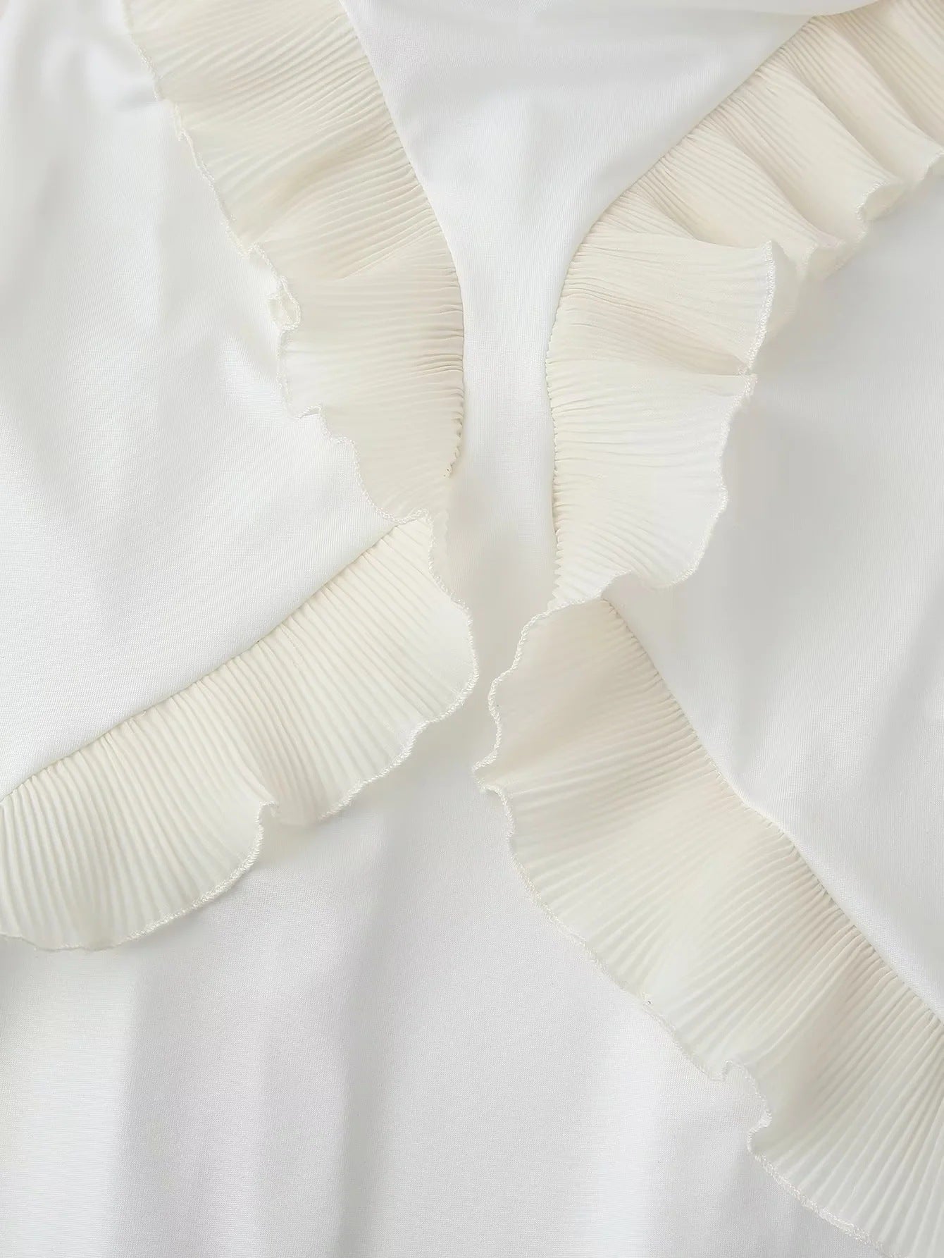 Pleated Chic - Frilly Maxi Dress