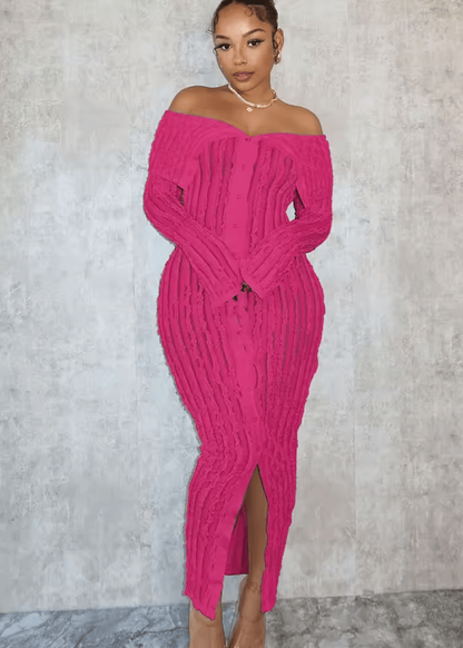 Olyda Off Shoulder Mesh Dress