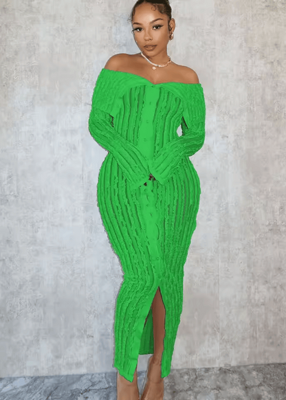 Olyda Off Shoulder Mesh Dress