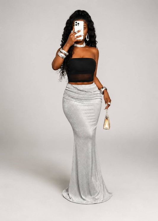 Silver Siren Mermaid Skirt