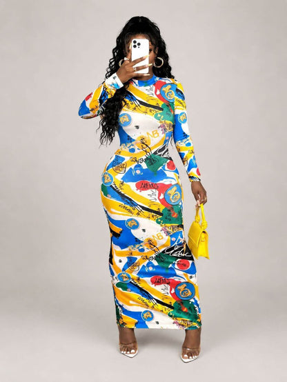 Vivid Graffiti Bodycon