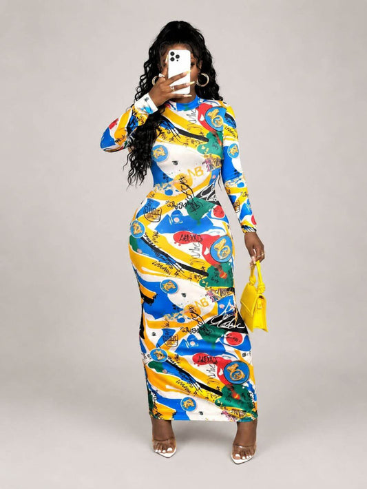 Vivid Graffiti Bodycon
