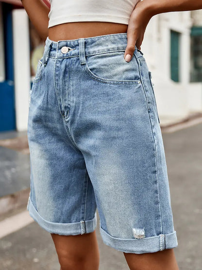 Daisy – Bermuda Denim Shorts With Laid-Back Comfort