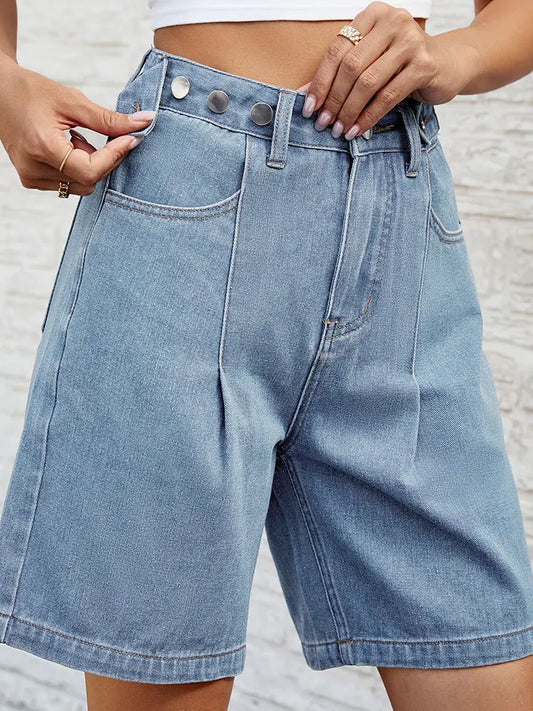 Tessa – Bermuda Shorts With Adjustable Waist