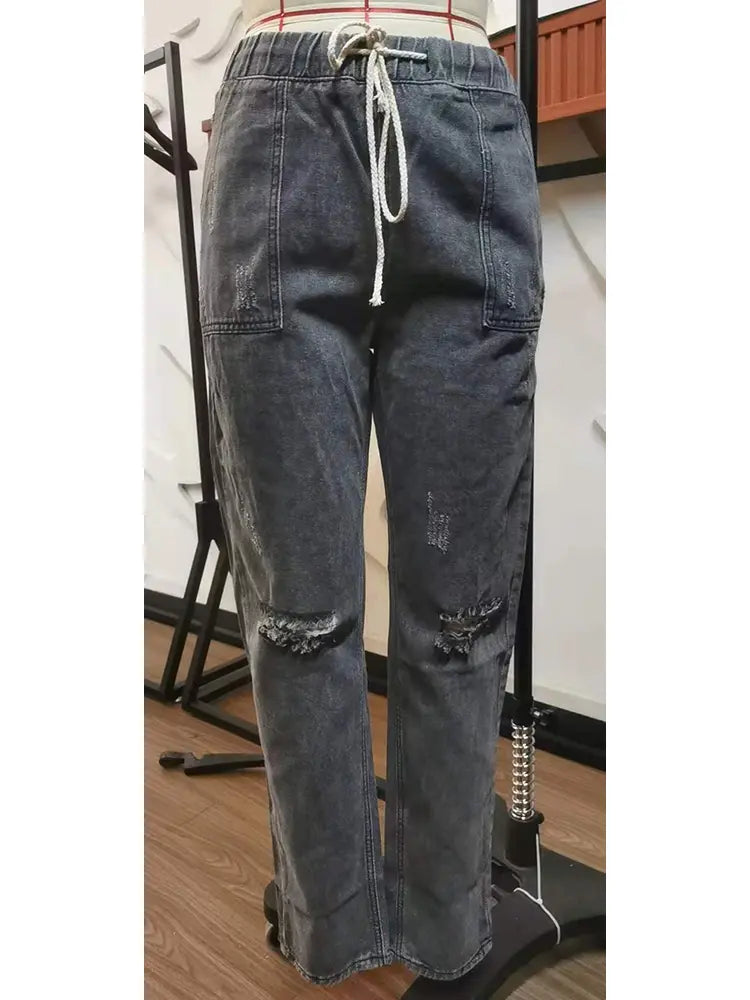 Autumn - Drawstring Jeans