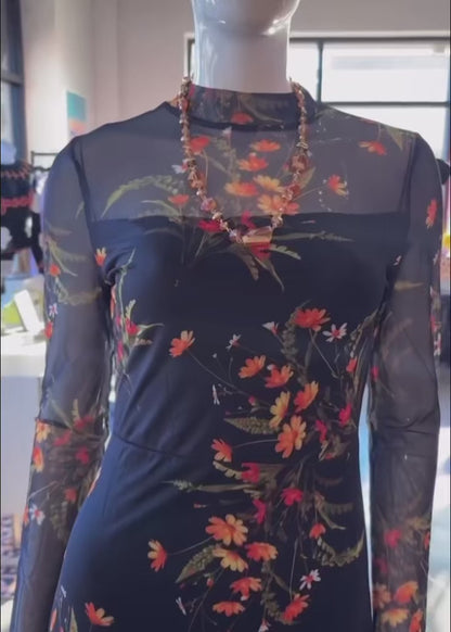 Radiant Petals Floral Dress